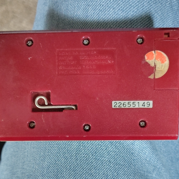 Nintendo Red and White Handheld Console